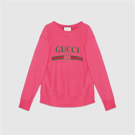 felpa con stampa gucci vintage|felpe gucci donna firmate.